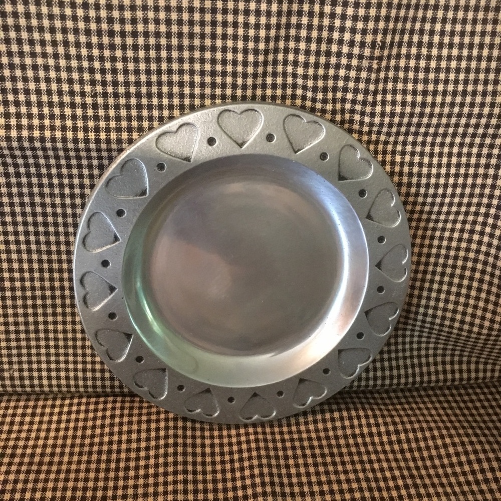 Antique Pewter small plate